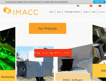 Tablet Screenshot of imacc-instruments.com